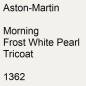 Preview: Aston-Martin, Morning Frost White Pearl Tricoat, 1362.